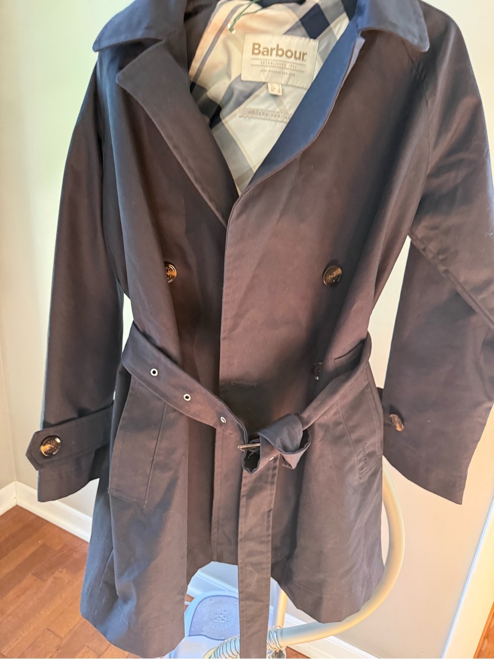 Barbour Adare Showerproof Trench Coat View 4